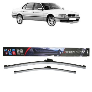 Set stergatoare auto BMW 7 (E38) din 1994-2001, Derby, din cauciuc siliconat rezistent