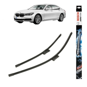 Set stergatoare auto BMW 7 (G11, G12) din 2015-2022, Bosch Aerotwin, din cauciuc siliconat rezistent