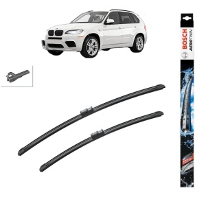 Set stergatoare auto BMW X5 (E70) din 2006-2013, Bosch Aerotwin, din cauciuc siliconat rezistent