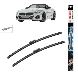 Set stergatoare auto BMW Z4 Roadster (G29) din 2018, Bosch Aerotwin, din cauciuc siliconat rezistent