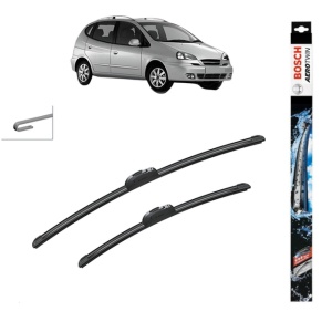 Set stergatoare auto CHEVROLET REZZO MPV (U100) din 2005-2009, Bosch Aerotwin Retrofit, din cauciuc siliconat rezistent