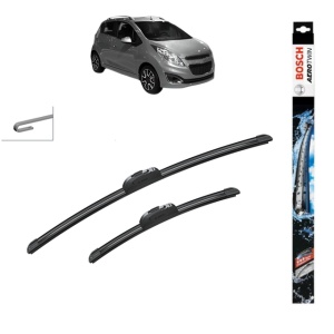 Set stergatoare auto CHEVROLET SPARK Hatchback Van (M200, M250) din 2007-2014, Bosch Aerotwin Retrofit, din cauciuc siliconat rezistent