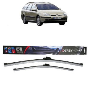 Set stergatoare auto CITROEN C5 II Estate Van (RE_) din 2004-2008, Derby, din cauciuc siliconat rezistent - Img 1