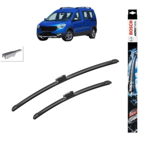 Set stergatoare auto DACIA DOKKER MPV (KE_) din 2012-2021, Bosch Aerotwin, din cauciuc siliconat rezistent