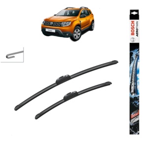 Set stergatoare auto DACIA DUSTER SUV Van din 2011-2018, Bosch Aerotwin Retrofit, din cauciuc siliconat rezistent