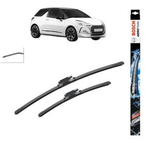 Set stergatoare auto DS DS 3 (SA_) din 2015-2019, Bosch Aerotwin, din cauciuc siliconat rezistent