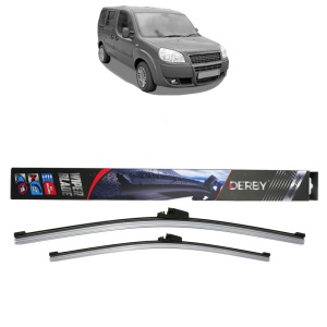Set stergatoare auto FIAT DOBLO MPV (119_, 223_) din 2001-2009, Derby, din cauciuc siliconat rezistent