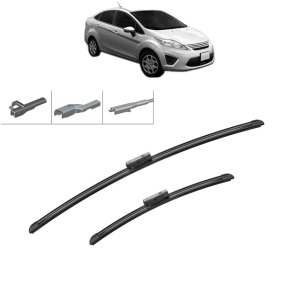 Set stergatoare auto FORD FIESTA Saloon din 2002-2017, Bosch Aerotwin Multi, din cauciuc siliconat rezistent - Img 8