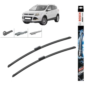 Set stergatoare auto FORD KUGA II (DM2) din 2012-2019, Bosch Aerotwin Multi, din cauciuc siliconat rezistent