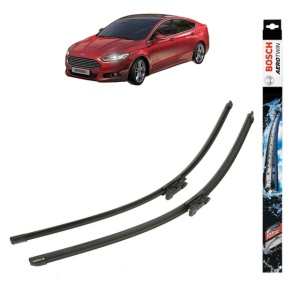 Set stergatoare auto FORD MONDEO V Hatchback (CE) din 2014-2019, Bosch Aerotwin, din cauciuc siliconat rezistent
