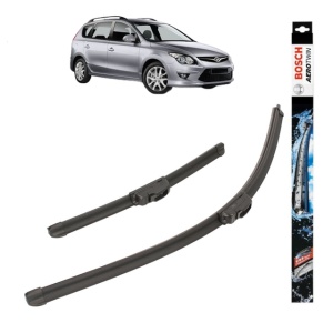 Set stergatoare auto HYUNDAI i30 Estate (GD) din 2012-2017, Bosch Aerotwin Retrofit, din cauciuc siliconat rezistent