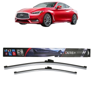 Set stergatoare auto INFINITI Q60 Coupe din 2013-2016, Derby, din cauciuc siliconat rezistent