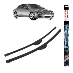 Set stergatoare auto JAGUAR S-TYPE II (X200) din 1999-2008, Bosch Aerotwin Retrofit, din cauciuc siliconat rezistent