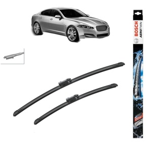 Set stergatoare auto JAGUAR XF I (X250) din 2008-2015, Bosch Aerotwin, din cauciuc siliconat rezistent