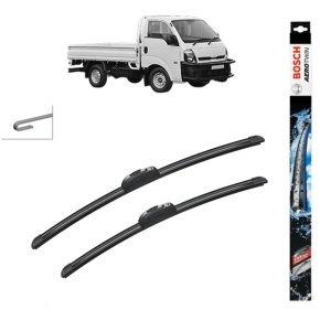 Set stergatoare auto KIA K2700 din 2006, Bosch Aerotwin Retrofit, din cauciuc siliconat rezistent