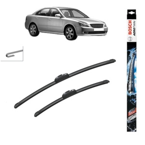 Set stergatoare auto KIA MAGENTIS II (MG) din 2005-2010, Bosch Aerotwin Retrofit, din cauciuc siliconat rezistent