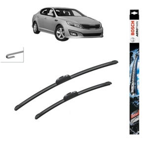 Set stergatoare auto KIA OPTIMA (FSGDS6B) din 2010-2015, Bosch Aerotwin Retrofit, din cauciuc siliconat rezistent