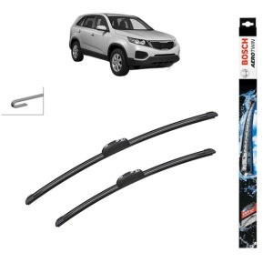 Set stergatoare auto KIA SORENTO II (XM) din 2009-2015, Bosch Aerotwin Retrofit, din cauciuc siliconat rezistent