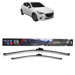 Set stergatoare auto MAZDA 2 Hatchback (DL, DJ) din 2014-2021, Derby, din cauciuc siliconat rezistent - Img 1