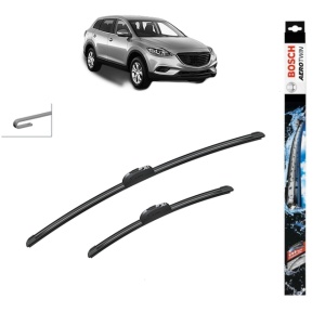 Set stergatoare auto MAZDA CX-9 (TB) din 2006-2007, Bosch Aerotwin Retrofit, din cauciuc siliconat rezistent