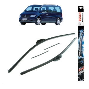 Set stergatoare auto MERCEDES-BENZ V-CLASS Van (638/2) din 1996-2003, Bosch Aerotwin Retro Truck, din cauciuc siliconat rezistent