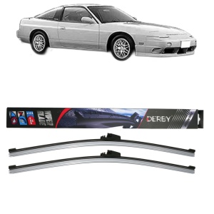 Set stergatoare auto NISSAN 200SX (S13) din 1988-1994, Derby, din cauciuc siliconat rezistent