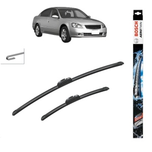 Set stergatoare auto NISSAN ALTIMA (L32) din 2006-2013, Bosch Aerotwin Retrofit, din cauciuc siliconat rezistent - Img 1