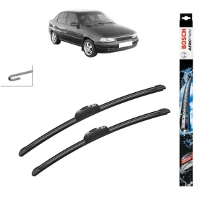 Set stergatoare auto OPEL ASTRA F CLASSIC Saloon (T92) din 1998-2002, Bosch Aerotwin Retrofit, din cauciuc siliconat rezistent