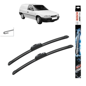 Set stergatoare auto OPEL ASTRA F Estate Van (T92) din 1991-1999, Bosch Aerotwin Retrofit, din cauciuc siliconat rezistent
