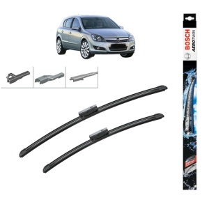 Set stergatoare auto OPEL ASTRA H CLASSIC Hatchback (A04) din 2009, Bosch Aerotwin Multi, din cauciuc siliconat rezistent - Img 1