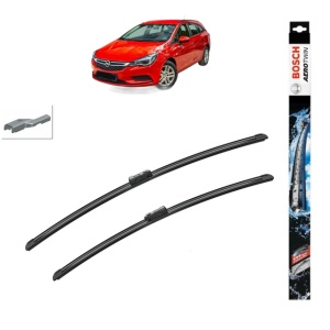 Set stergatoare auto OPEL ASTRA K (B16) din 2015-2021, Bosch Aerotwin, din cauciuc siliconat rezistent