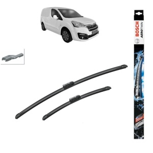 Set stergatoare auto PEUGEOT PARTNER ORIGIN MPV (G_) din 2008-2013, Bosch Aerotwin, din cauciuc siliconat rezistent