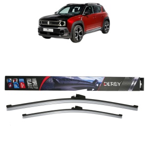 Set stergatoare auto RENAULT 4 din 2025, Derby, din cauciuc siliconat rezistent - Img 1