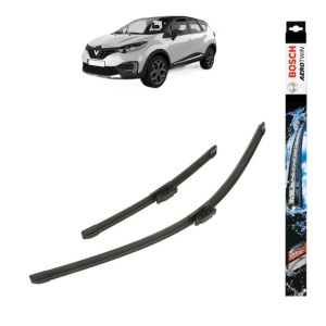 Set stergatoare auto RENAULT CAPTUR I (J5_, H5_) din 2013-2023, Bosch Aerotwin, din cauciuc siliconat rezistent