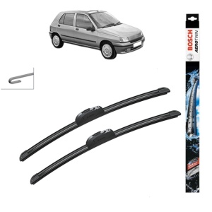 Set stergatoare auto RENAULT CLIO I (B/C57_, 5/357_) din 1990-1999, Bosch Aerotwin Retrofit, din cauciuc siliconat rezistent