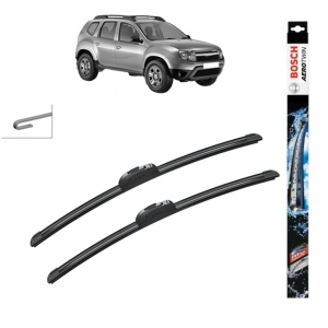 Set stergatoare auto RENAULT DUSTER (HS_) din 2010-2018, Bosch Aerotwin Retrofit, din cauciuc siliconat rezistent