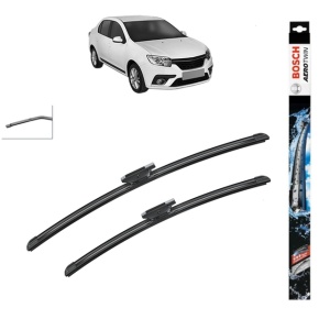 Set stergatoare auto RENAULT THALIA III (L8_) din 2013-2019, Bosch Aerotwin, din cauciuc siliconat rezistent