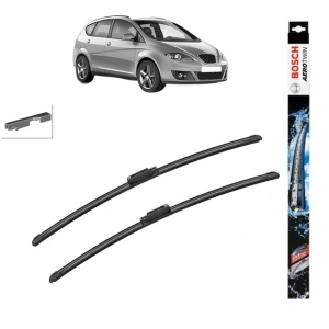 Set stergatoare auto SEAT ALTEA XL (5P5, 5P8) din 2006-2015, Bosch Aerotwin, din cauciuc siliconat rezistent - Img 1
