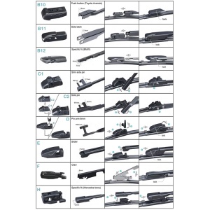 Set stergatoare auto SMART FORFOUR Hatchback (453) din 2014-2017, Derby, din cauciuc siliconat rezistent - Img 7