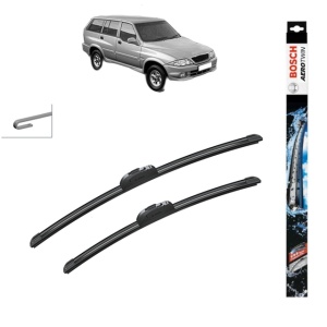 Set stergatoare auto SSANGYONG MUSSO (FJ) din 1995-2007, Bosch Aerotwin Retrofit, din cauciuc siliconat rezistent
