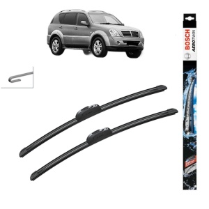Set stergatoare auto SSANGYONG REXTON / REXTON II VAN din 2011-2013, Bosch Aerotwin Retrofit, din cauciuc siliconat rezistent