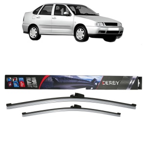 Set stergatoare auto VOLKSWAGEN POLO III CLASSIC (6V2) din 1995-2006, Derby, din cauciuc siliconat rezistent