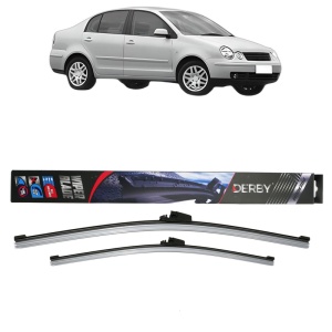 Set stergatoare auto VOLKSWAGEN POLO IV Saloon (9A4, 9A2, 9N2, 9A6) din 2002-2012, Derby, din cauciuc siliconat rezistent