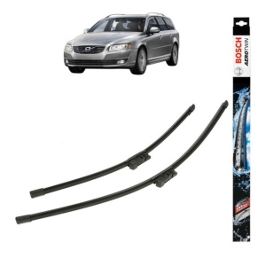 Set stergatoare auto VOLVO V70 III Estate Van (135) din 2013-2015, Bosch Aerotwin, din cauciuc siliconat rezistent