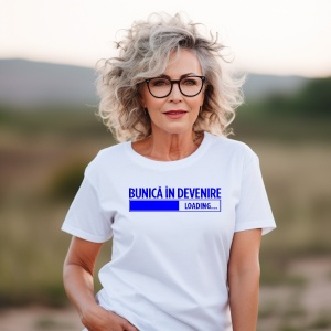 Tricou haios de dama personalizat Bunica de baiat in devenire - Img 1