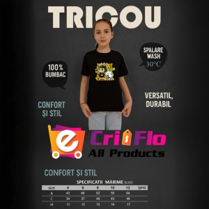 Tricou Labubu zoom out, Unisex Dama si Barbat | Copii, Culoare Negru - Img 12