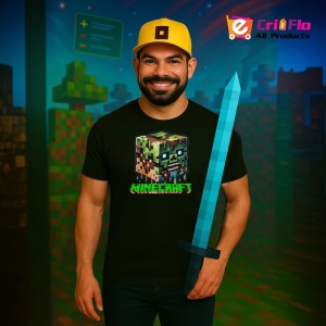 Tricou Minecraft Zombie Mlastinos Tricou Negru Copii | Dama | Barbat - Img 5