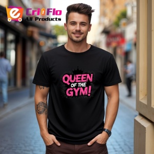 Tricou Queen Of The Gym Roz Femei, Copii | Dama | Barbat, culoare negru - Img 5