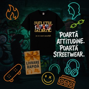 Tricou SUFLETUL SALBATIC Negru, Copii | Dama | Barbat - Img 10
