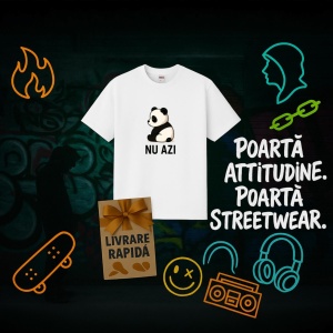 Tricou Ursulet panda Lense, Nu azi - Copii | Dama | Barbat - Img 10